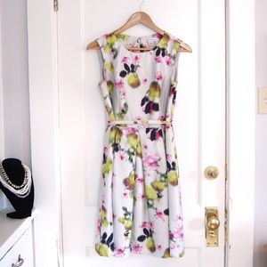 Liz Claiborne Pleated Dress Pewter size 6